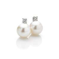 Earrings Comete Woman FILI PERLE AKOYA in White Gold Perla ORP561